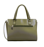 Sac à main en cuir Lancaster-Smooth Kaki