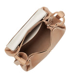 Petit sac à main en cuir Lancaster-Ida Naturel