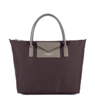 Petit sac à main Lancaster Smart KBA Bordeaux Taupe