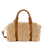 Petit sac polochon Lancaster Moumoute Cognac
