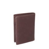 Petit portefeuille en cuir Chesterfield-Siem Marron