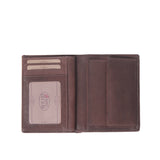Petit portefeuille en cuir Chesterfield-Siem Marron