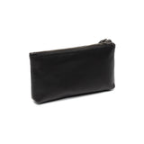 Porte-monnaie en cuir Chesterfield-Violette Noir