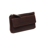 Porte-monnaie en cuir Chesterfield-Violette Marron