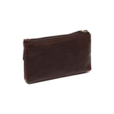Porte-monnaie en cuir Chesterfield-Violette Marron