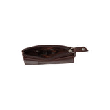 Porte-monnaie en cuir Chesterfield-Violette Marron