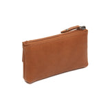 Porte-monnaie en cuir Chesterfield-Violette Cognac