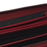 Portefeuille zippé en cuir Chesterfield-Cantara Rouge