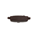 Petite besace en cuir Chesterfield-Lucian Marron