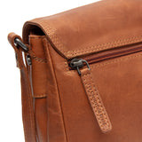 Besace à rabat en cuir Chesterfield-Laverton Cognac