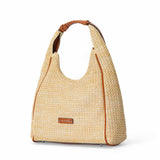 Sac porté épaule en paille Saint Malo Cognac