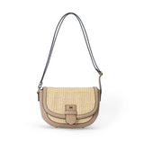 Sac à main à bandoulière en paille Venise Pralin