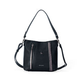 Sac besace Contraste Noir