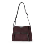 Sac à main en bandoulière Fauve effet daim Chocolat Mac Alyster