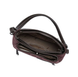 Sac à main en bandoulière Fauve effet daim Chocolat Mac Alyster