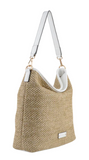 Sac à main porté épaule en paille Philippa