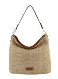 Sac à main porté épaule en paille Philippa