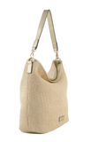 Sac à main porté épaule en paille Philippa