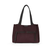 Sac shopping Fauve effet daim Chocolat Mac Alyster