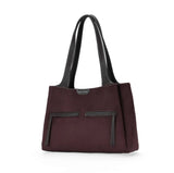 Sac shopping Fauve effet daim Chocolat Mac Alyster