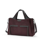 Sac à main Fauve effet daim Chocolat Mac Alyster