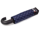 Folding umbrella X-TRA Solid Crook Isotoner Chevron 09407