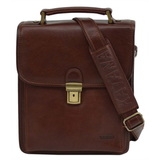 Sacoche à fermoir en cuir Homme Katana 36117