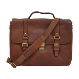 Katana oiled leather satchel briefcase