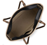 Sac cabas en cuir Lancaster-Smooth Noir/Nude/Vison