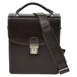 Leather bag with clasp Men Katana 63026