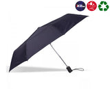 X-TRA Solid Isotoner Folding Umbrella Navy Blue Men 09379