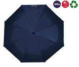 X-TRA Solid Isotoner Folding Umbrella Navy Blue Men 09379